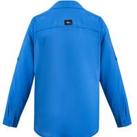 Blue shirt on a white background