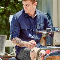 Syzmik Men's Light Weight Vented Ripstop L/S Shirt ZW460