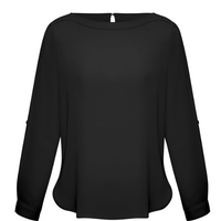Biz Collection Women's Madison Boatneck L/S Shirt S828LL