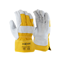 Maxisafe Yellow Back Leather Gloves 12PK GLE147