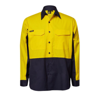 NCC Men's Hi Vis Ripstop Light Weight Vented Shirt WS6066