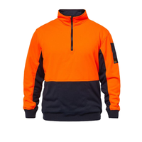 NCC Crest Hi Vis 1/2 Zip Pullover Jumper WT8012
