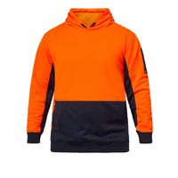 Front of NCC Summit Hi Vis Hoodie Orange/Navy WT8010