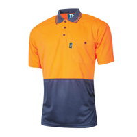 Tru Men's Micro-Mesh Hi Vis S/S Polo orange/navy TS2851