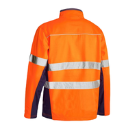 Bisley Men's Hi Vis Taped Soft Shell Jacket BJ6059T