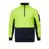 NCC Crest Hi Vis 1/2 Zip Pullover Jumper WT8012