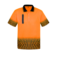 Syzmik Men's Hi Vis Tracks S/S Polo ZH300