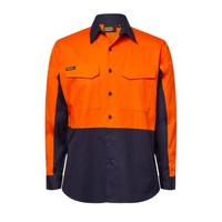 NCC Men's Hi Vis Ripstop Light Weight Vented Shirt WS6066