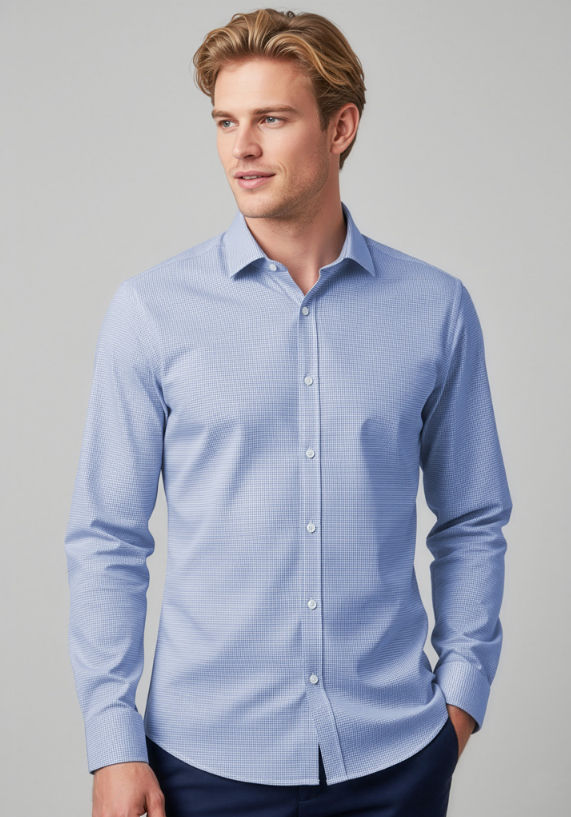 Biz Collection Men's Bristol Tailored L/S Shirt S339ML