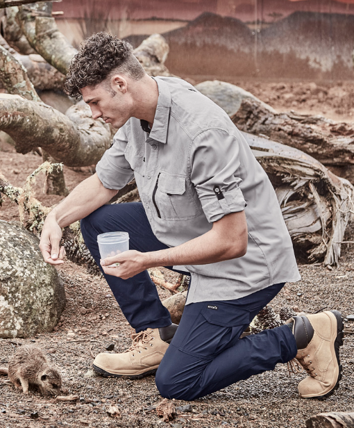 Syzmik Men's Light Weight Vented Ripstop L/S Shirt ZW460