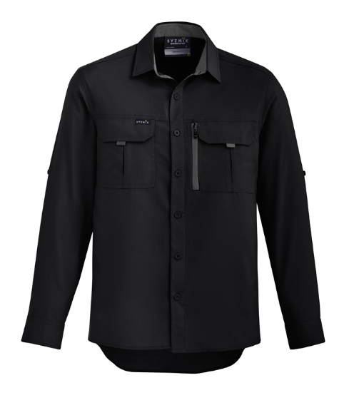 Syzmik Men's Light Weight Vented Ripstop L/S Shirt ZW460