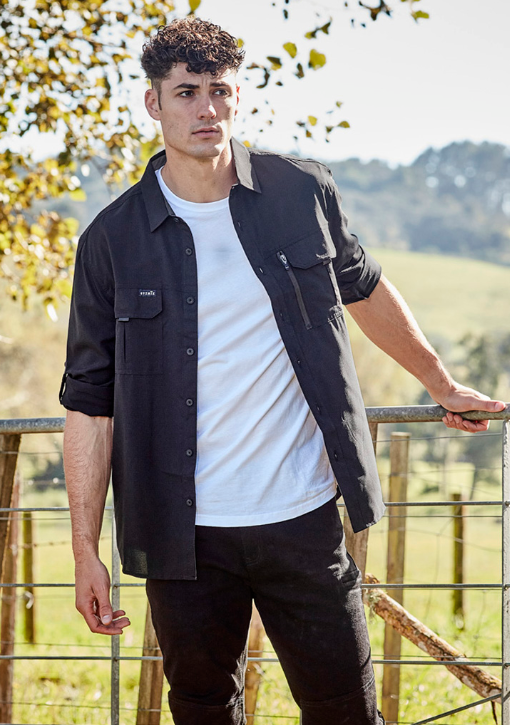 Syzmik Men's Light Weight Vented Ripstop L/S Shirt ZW460