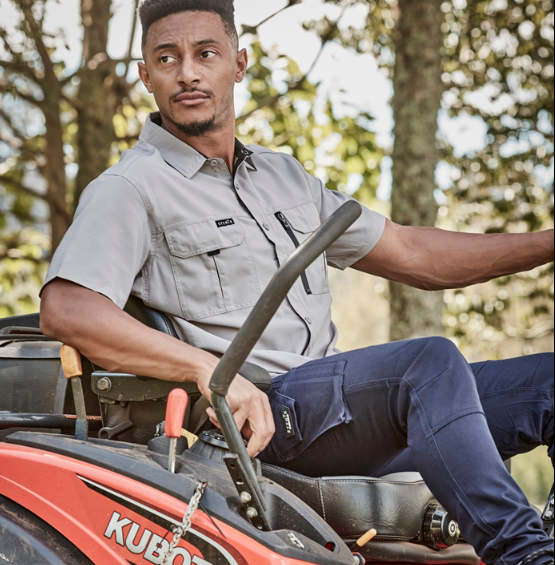 Syzmik Men's Light Weight Vented Ripstop S/S Shirt ZW465