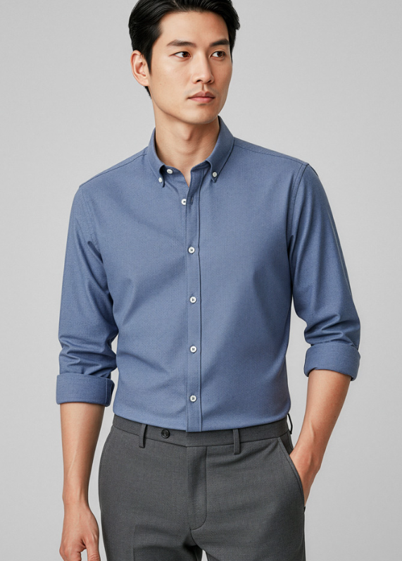 Biz Collection Men's Memphis L/S Shirt S127ML