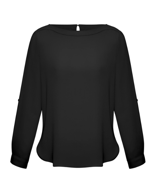 Biz Collection Women's Madison Boatneck L/S Shirt S828LL