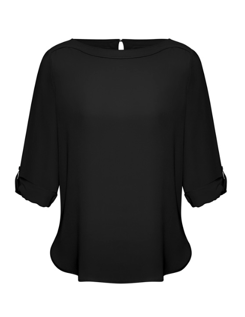 Biz Collection Women's Madison Boatneck L/S Shirt S828LL