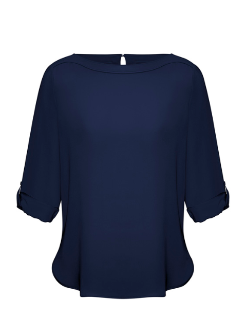 Biz Collection Women's Madison Boatneck L/S Shirt S828LL