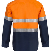 Workcraft Men's Heavy Weight Taped Cotton Drill L/S Shirt WS4000