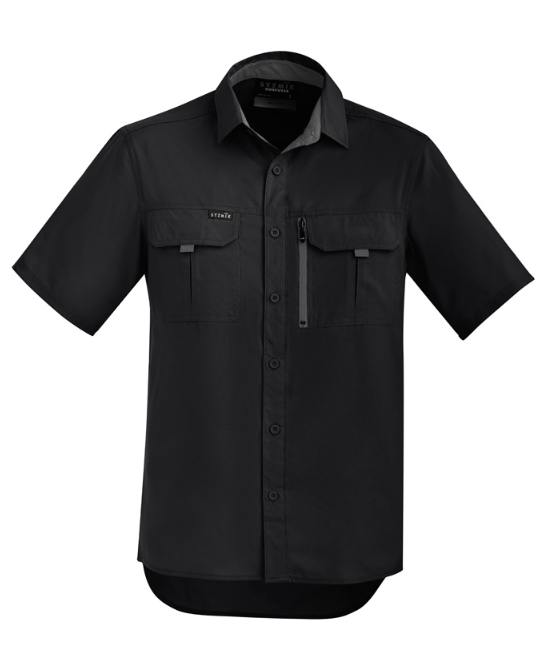 Syzmik Men's Light Weight Vented Ripstop S/S Shirt ZW465