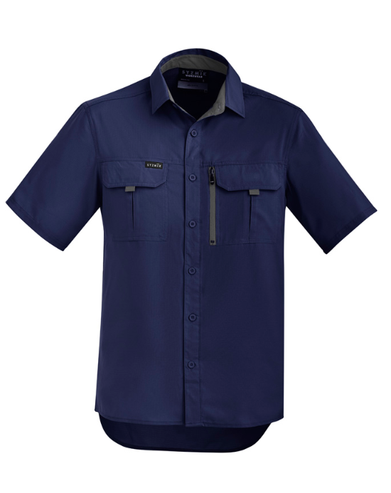 Syzmik Men's Light Weight Vented Ripstop S/S Shirt ZW465