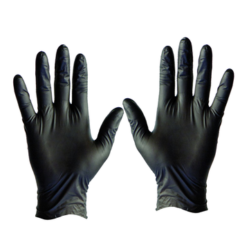RCR Black Duo Vinyl/Nitrile PF Disposable Gloves 100PK 41157