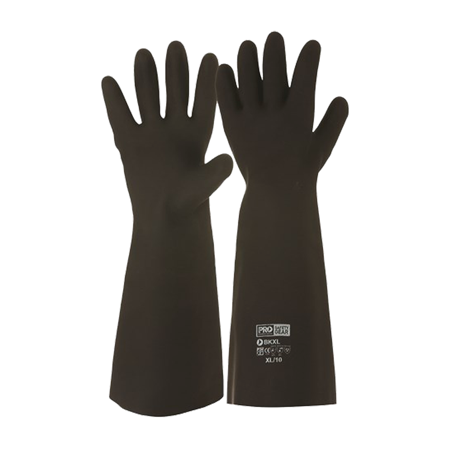 Pro Choice Black Knight Rubber 46cm Gloves 12PK BK