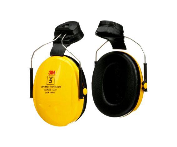 3M Peltor Optime Hard Hat Attachment Earmuffs 26db CL5 H510P3GS/E