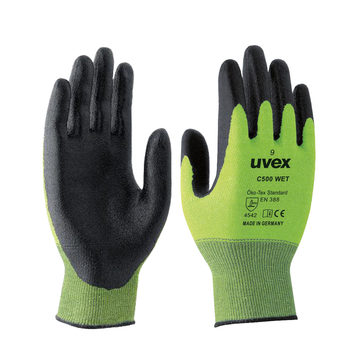 Uvex C500 Wet Cut Resistant Gloves 10PK HX60492