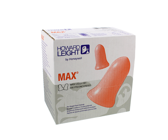 Honeywell Max Uncorded Earplugs 26db CL5 200PK MAX1