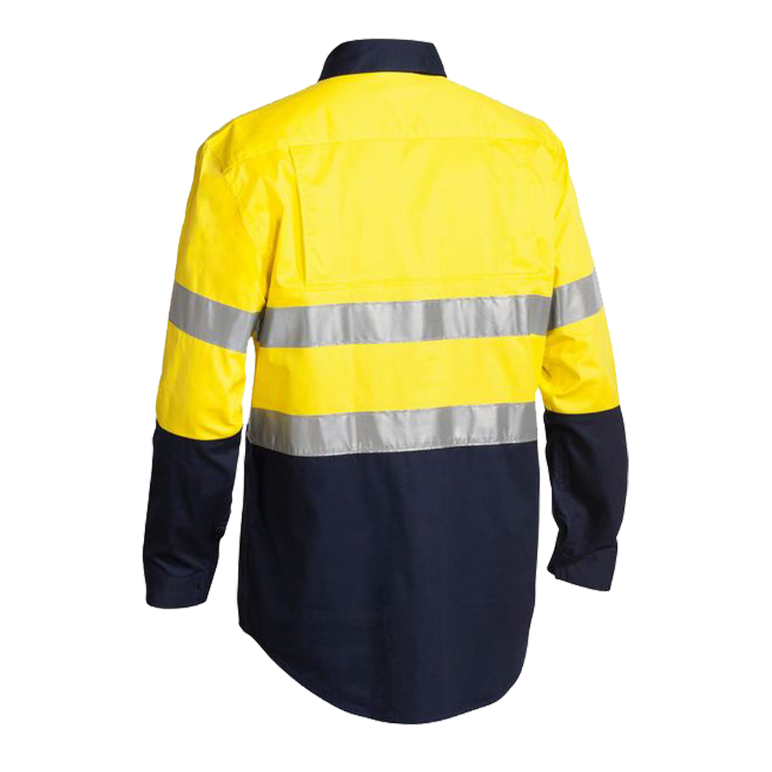Bisley Men's Hi Vis Closed Front Cool Light Weight Taped Shirt BSC6896