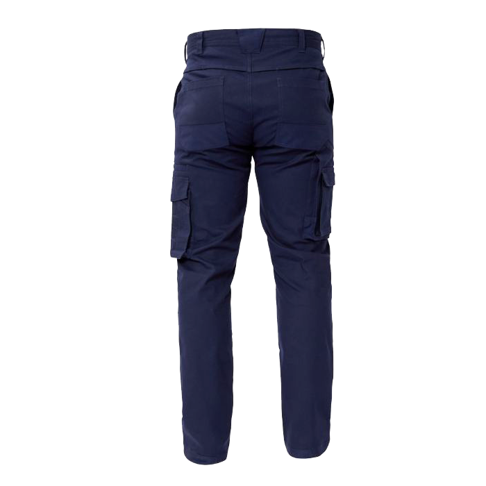Back of NCC Heavy Weight Stretch Cargo Pants in navy WP4020