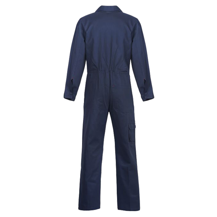 Back of Navy Heavy Weight Cotton Drill Coveralls WC3050