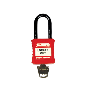 Premium Red Safety Lock Non-Conductive 42mm Shackle UL405