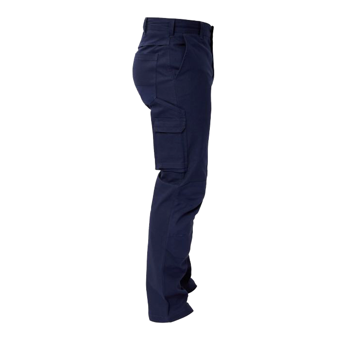 Side of NCC Heavy Weight Stretch Cargo Pants in navy WP4020